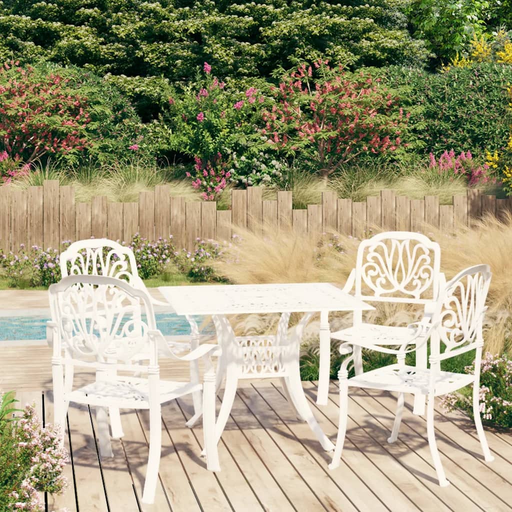 3-Tlg. Bistro-Set Aluminiumguss Bronzen