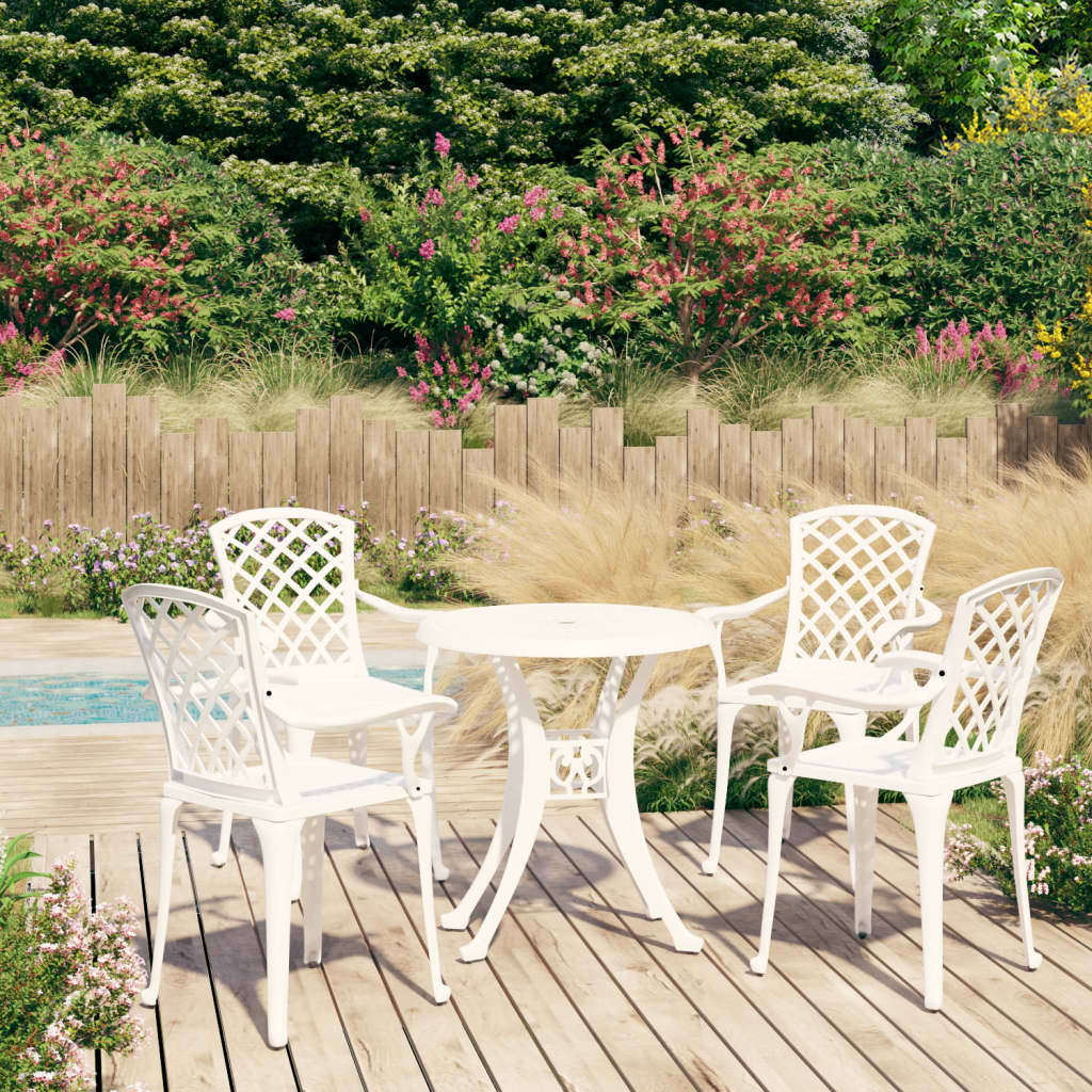 3-Tlg. Bistro-Set Aluminiumguss Bronzen
