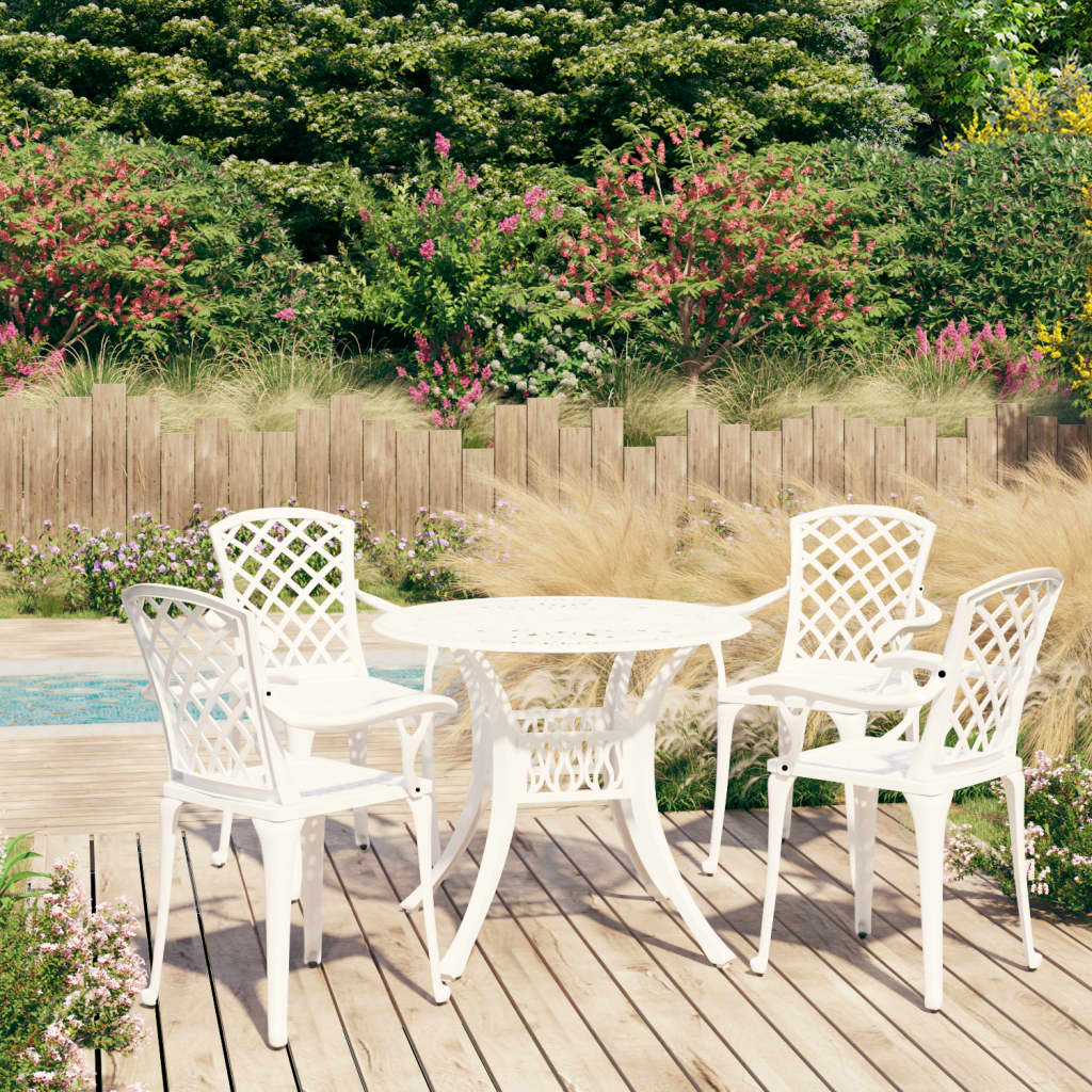 3-Tlg. Bistro-Set Aluminiumguss Bronzen