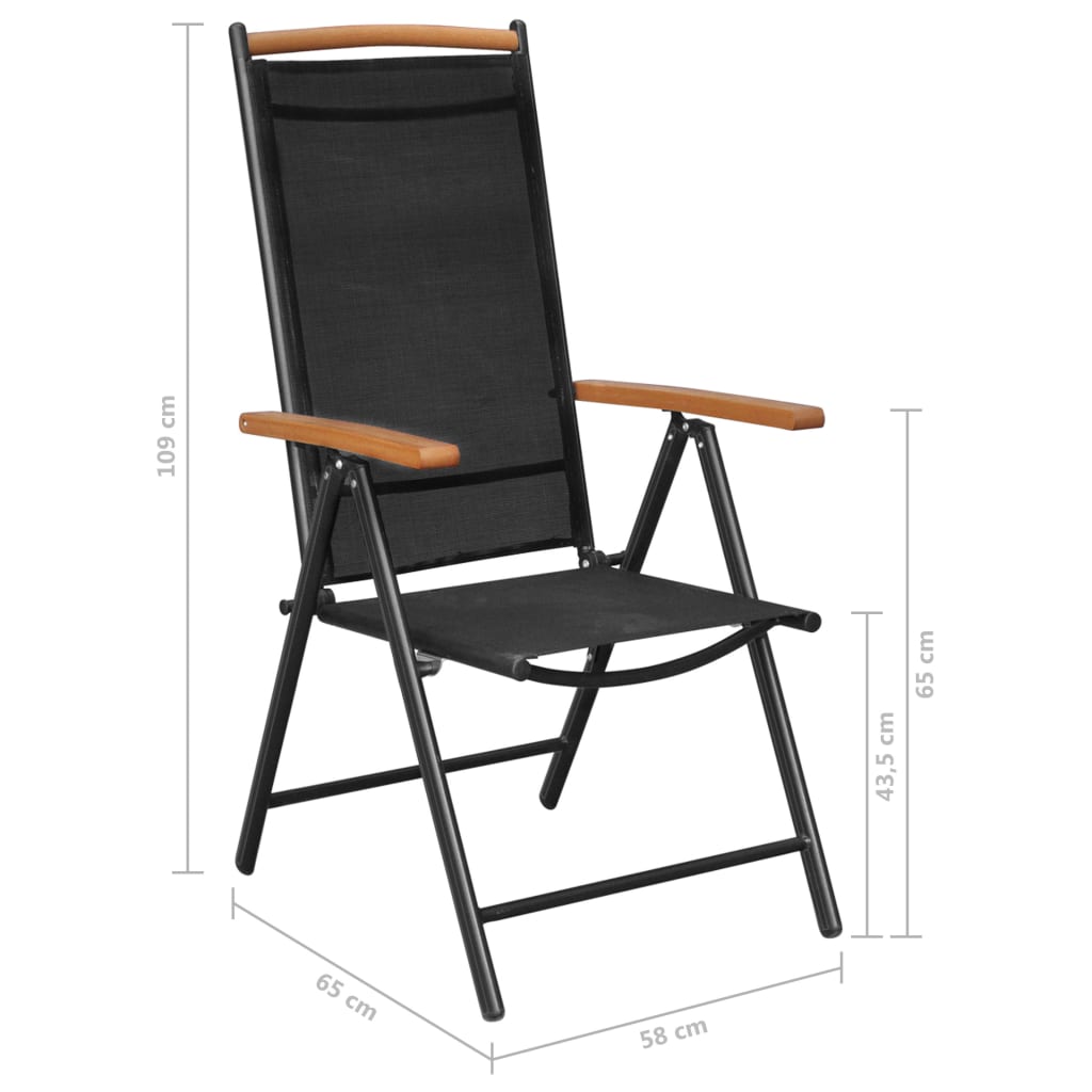 5-Tlg. Garten-Essgruppe Aluminium