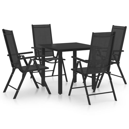 5-Tlg. Garten-Essgruppe Aluminium
