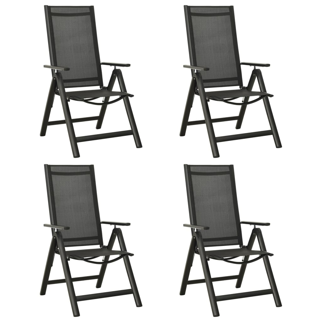 5-Tlg. Garten-Essgruppe Aluminium Anthrazit