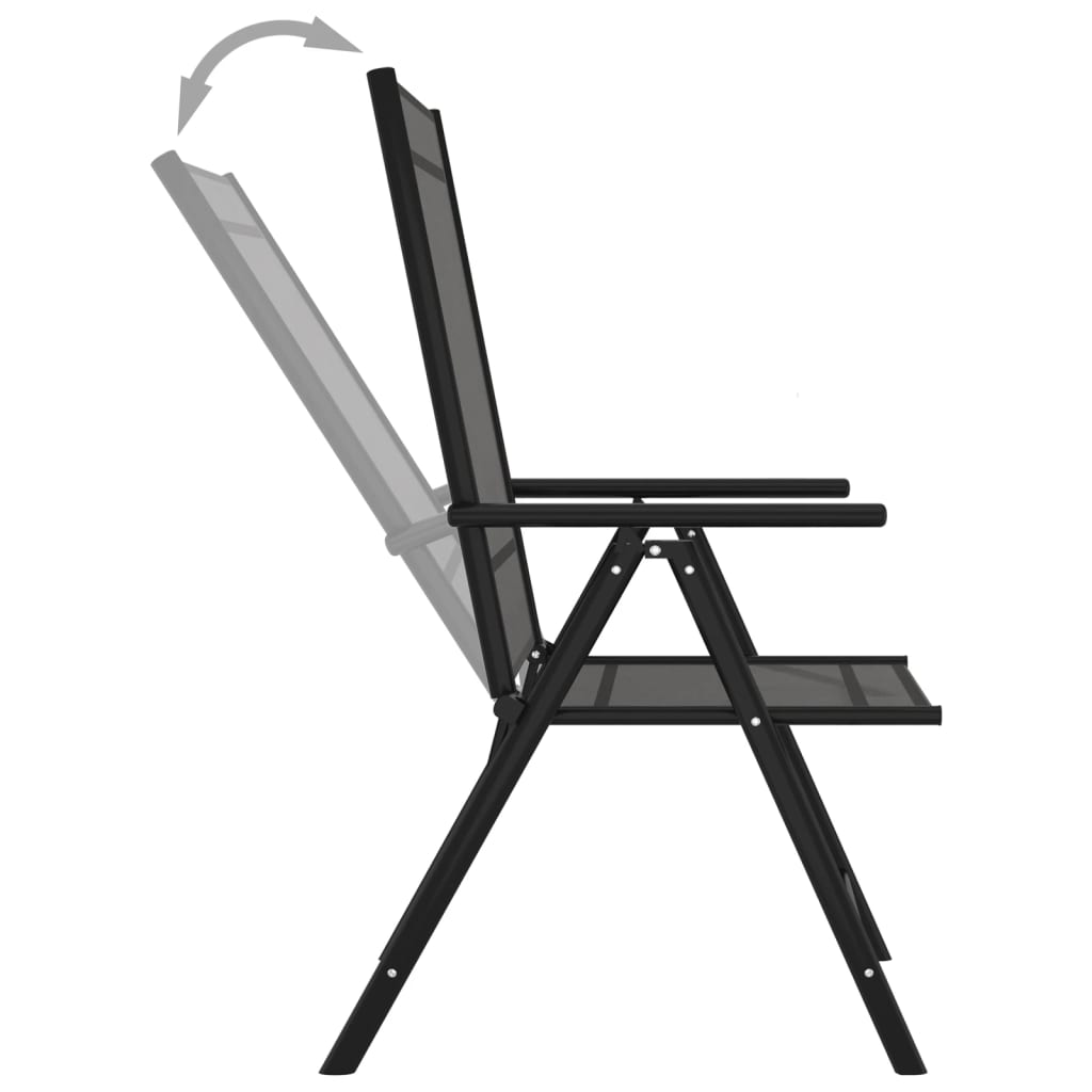 9-Tlg. Garten-Lounge-Set Schwarz Und