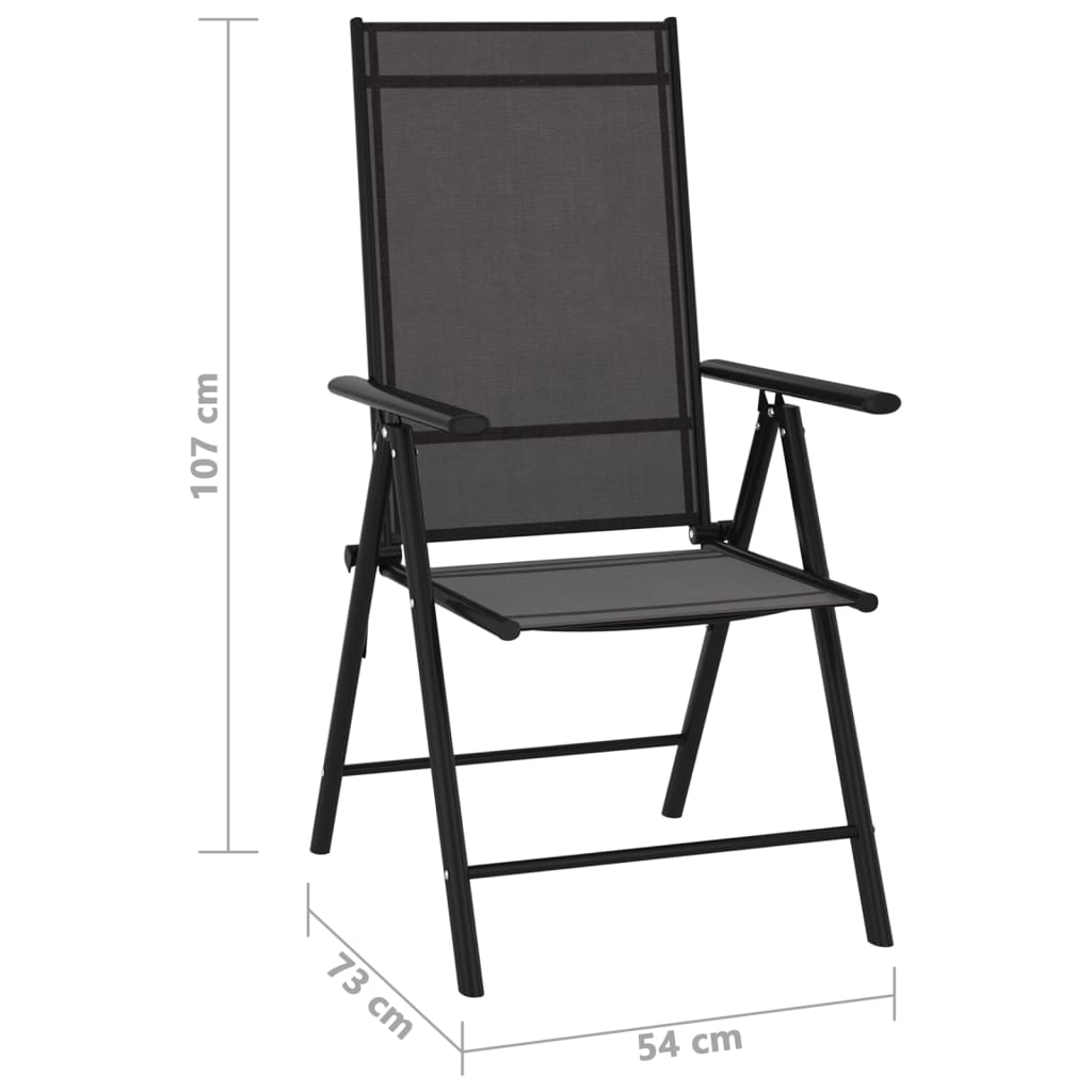 9-Tlg. Garten-Lounge-Set Schwarz Und