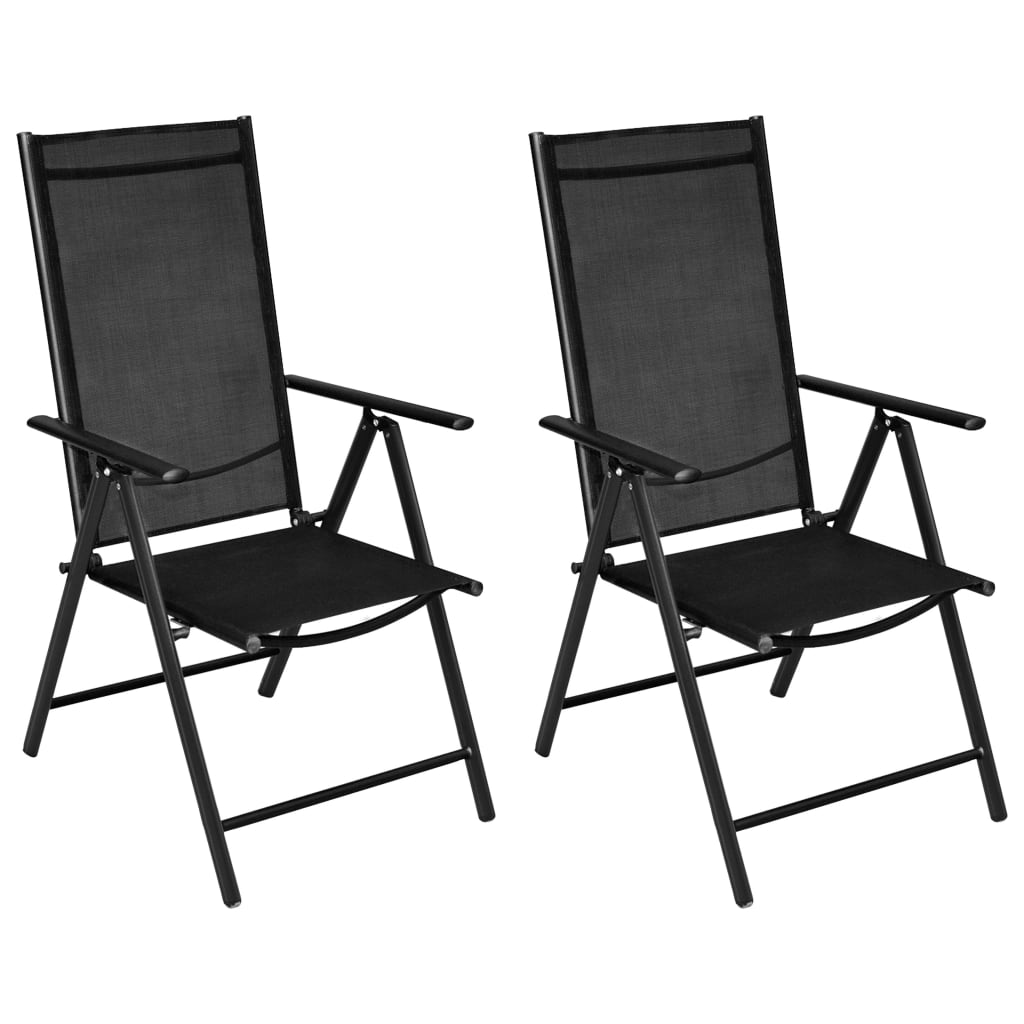 3-Tlg. Bistro-Set Aluminium Und Textilene