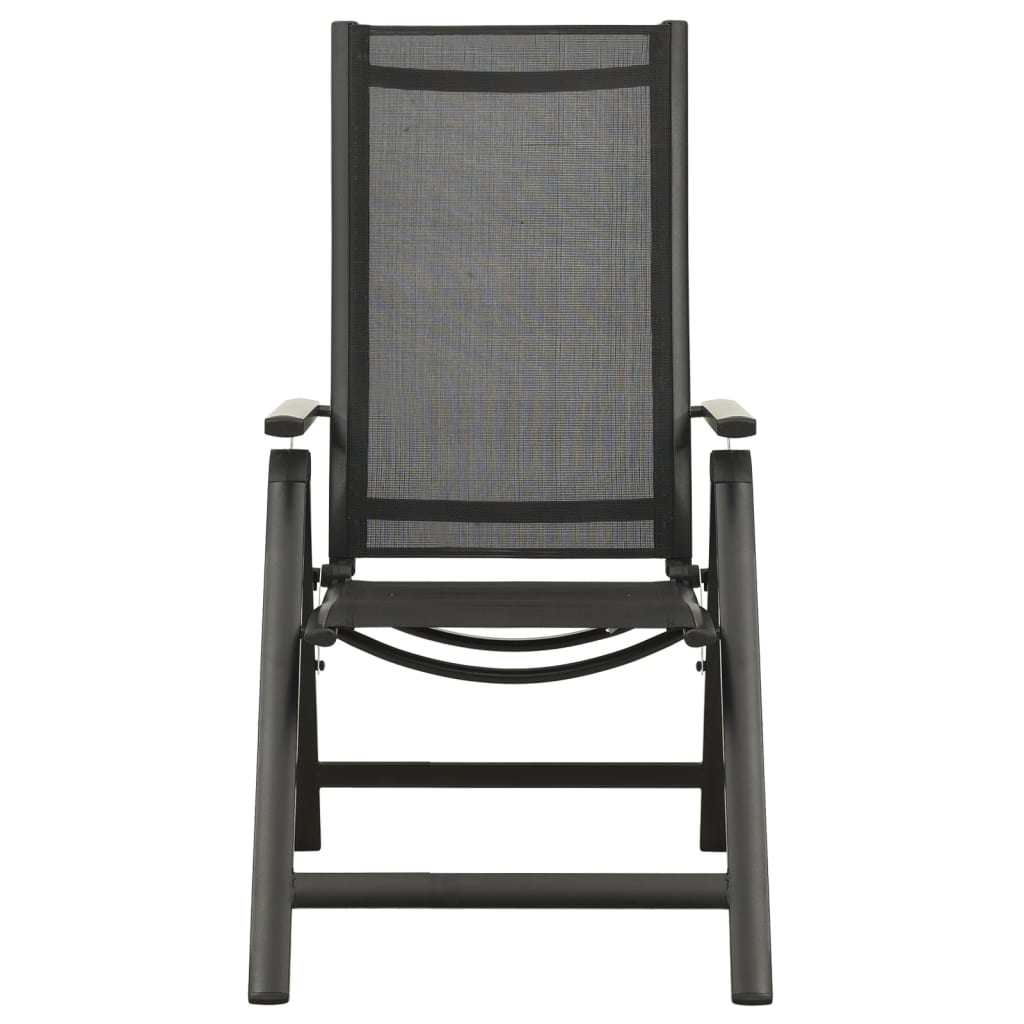 3-Tlg. Bistro-Set Schwarz Und Anthrazit