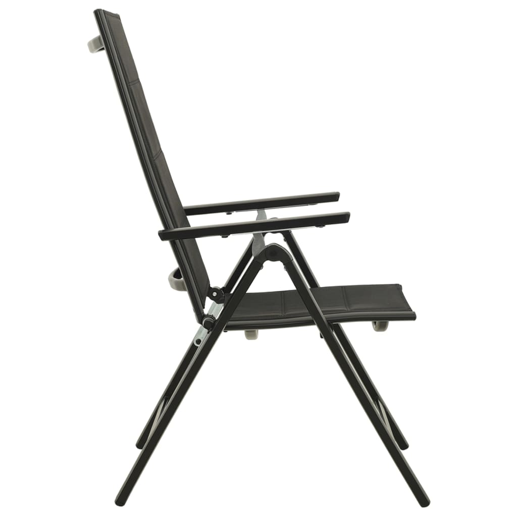 3-Tlg. Bistro-Set Schwarz Und Anthrazit