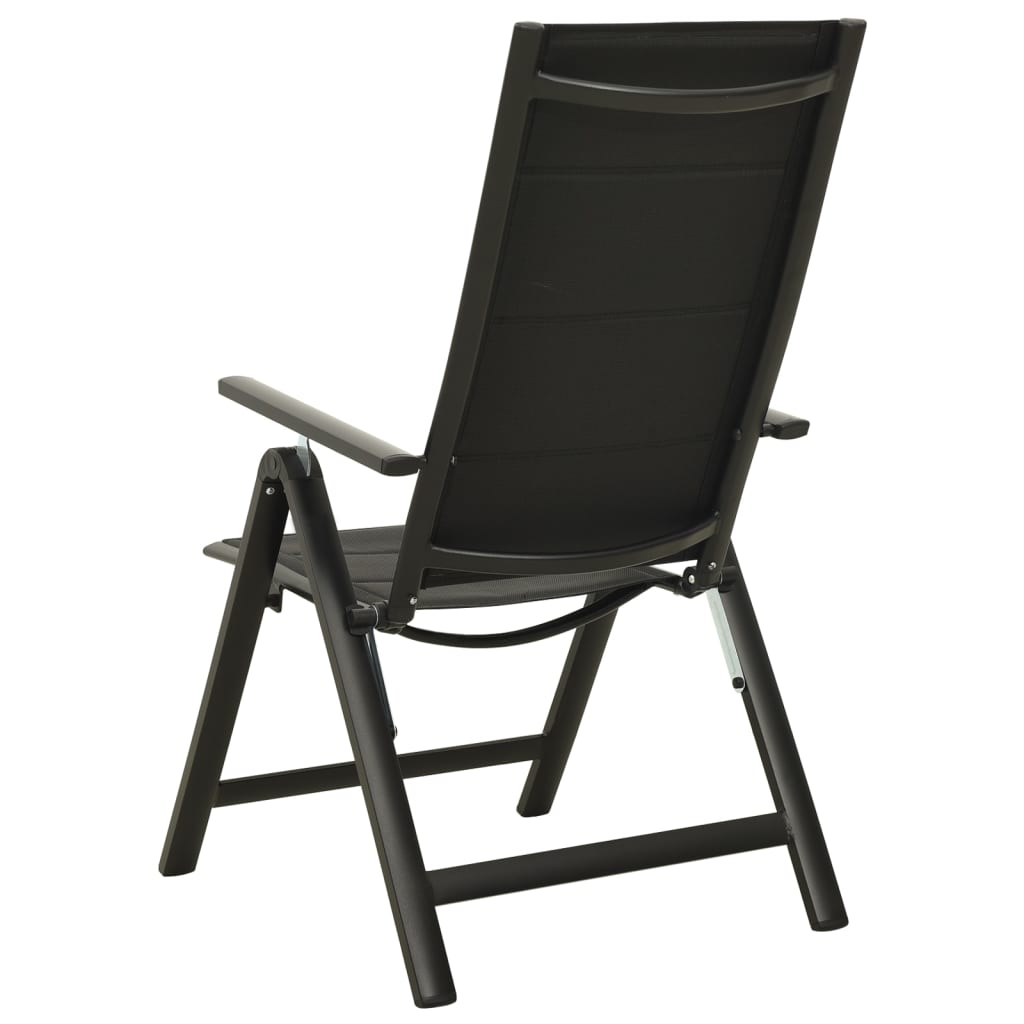 3-Tlg. Bistro-Set Schwarz Und Anthrazit