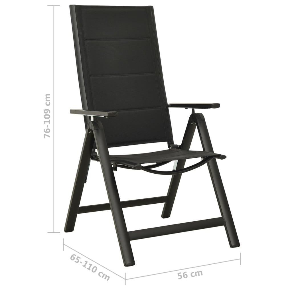 3-Tlg. Bistro-Set Schwarz Und Anthrazit