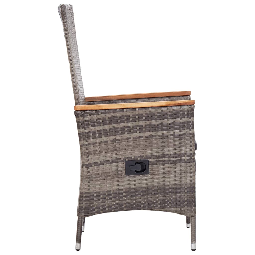 7-Tlg. Garten-Essgruppe Poly Rattan