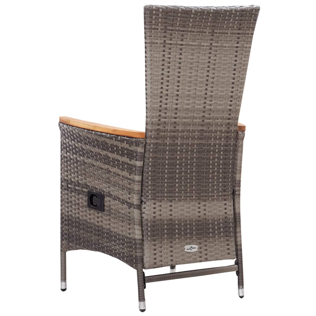 7-Tlg. Garten-Essgruppe Poly Rattan