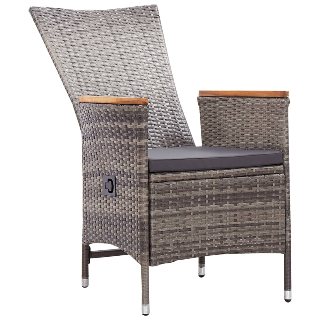 7-Tlg. Garten-Essgruppe Poly Rattan