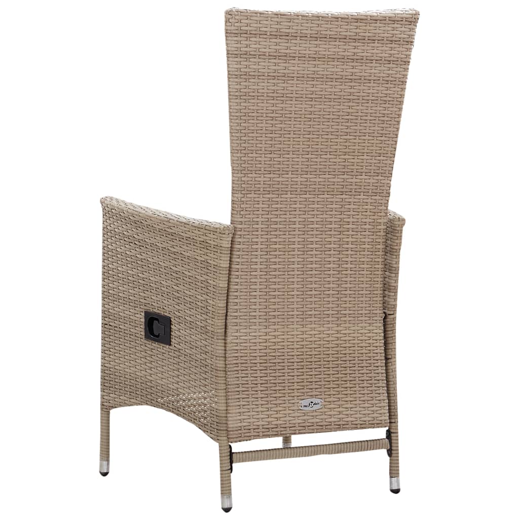 7-Tlg. Garten-Essgruppe Poly Rattan
