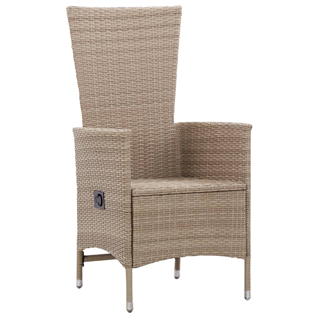 7-Tlg. Garten-Essgruppe Poly Rattan