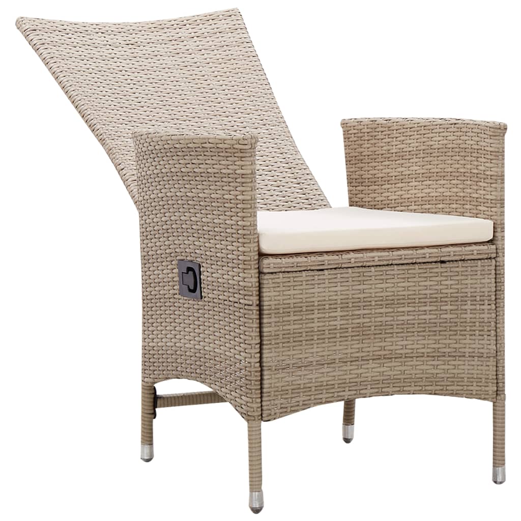 7-Tlg. Garten-Essgruppe Poly Rattan