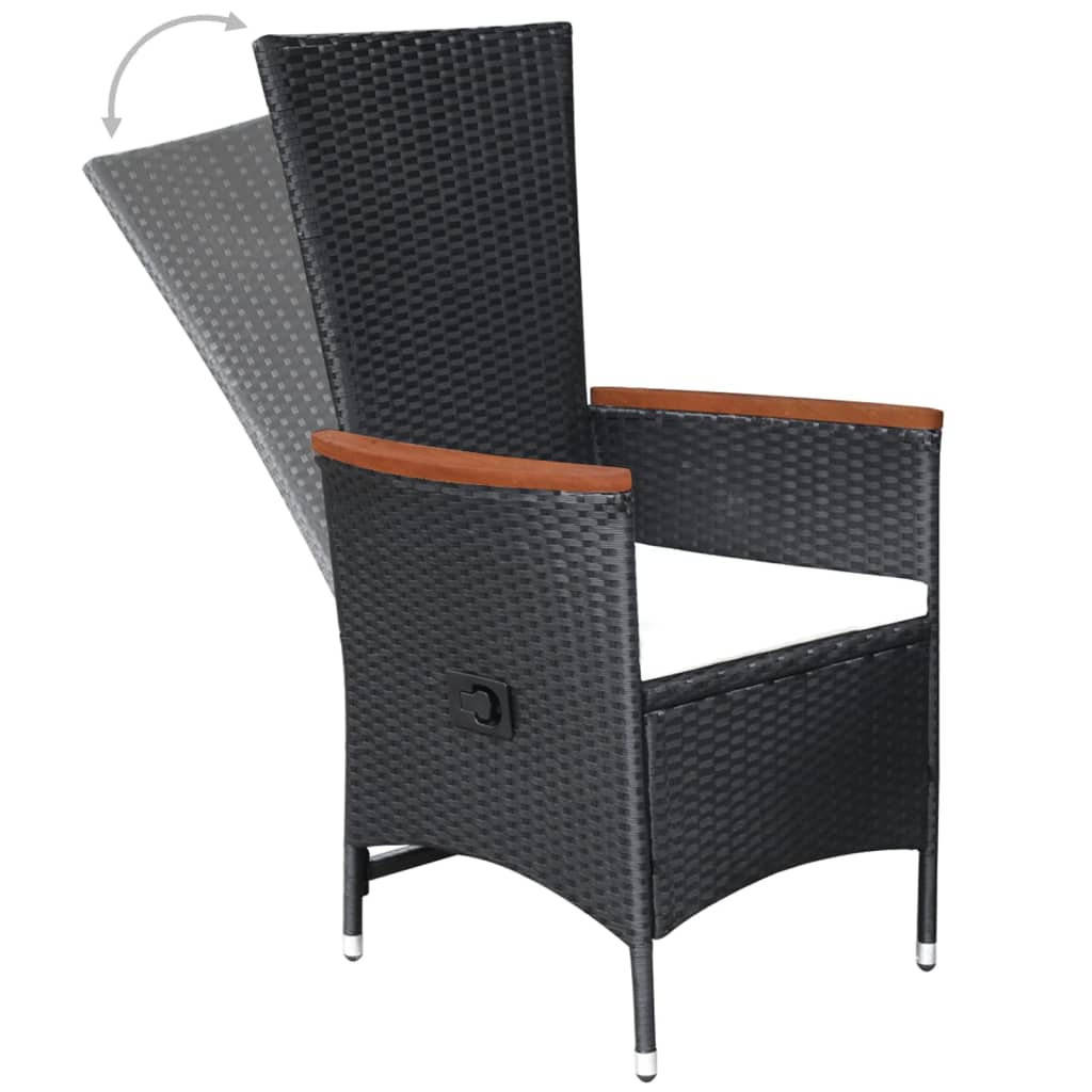7-Tlg. Garten-Essgruppe Poly Rattan