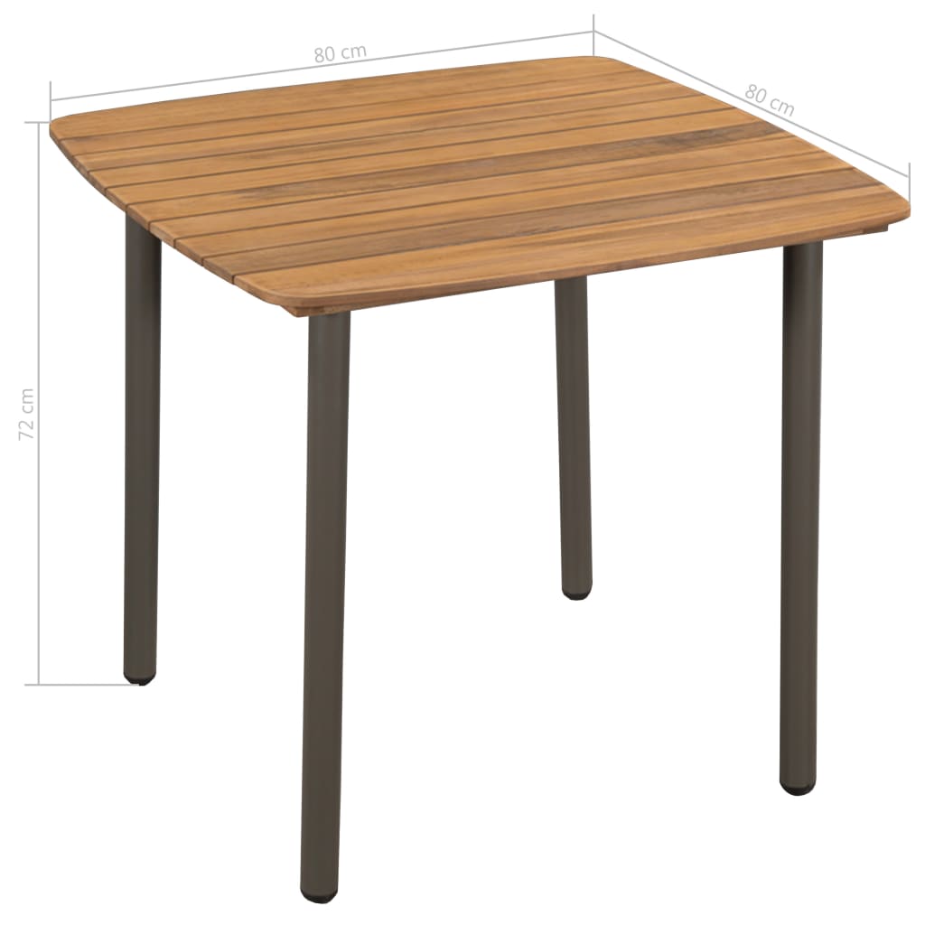 3-Tlg. Garten-Essgruppe Poly Rattan