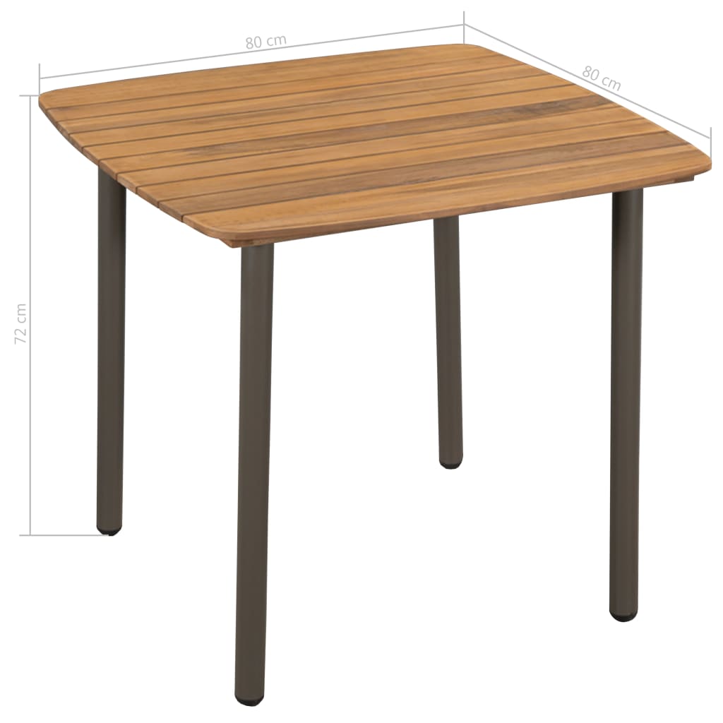 3-Tlg. Garten-Essgruppe Poly Rattan
