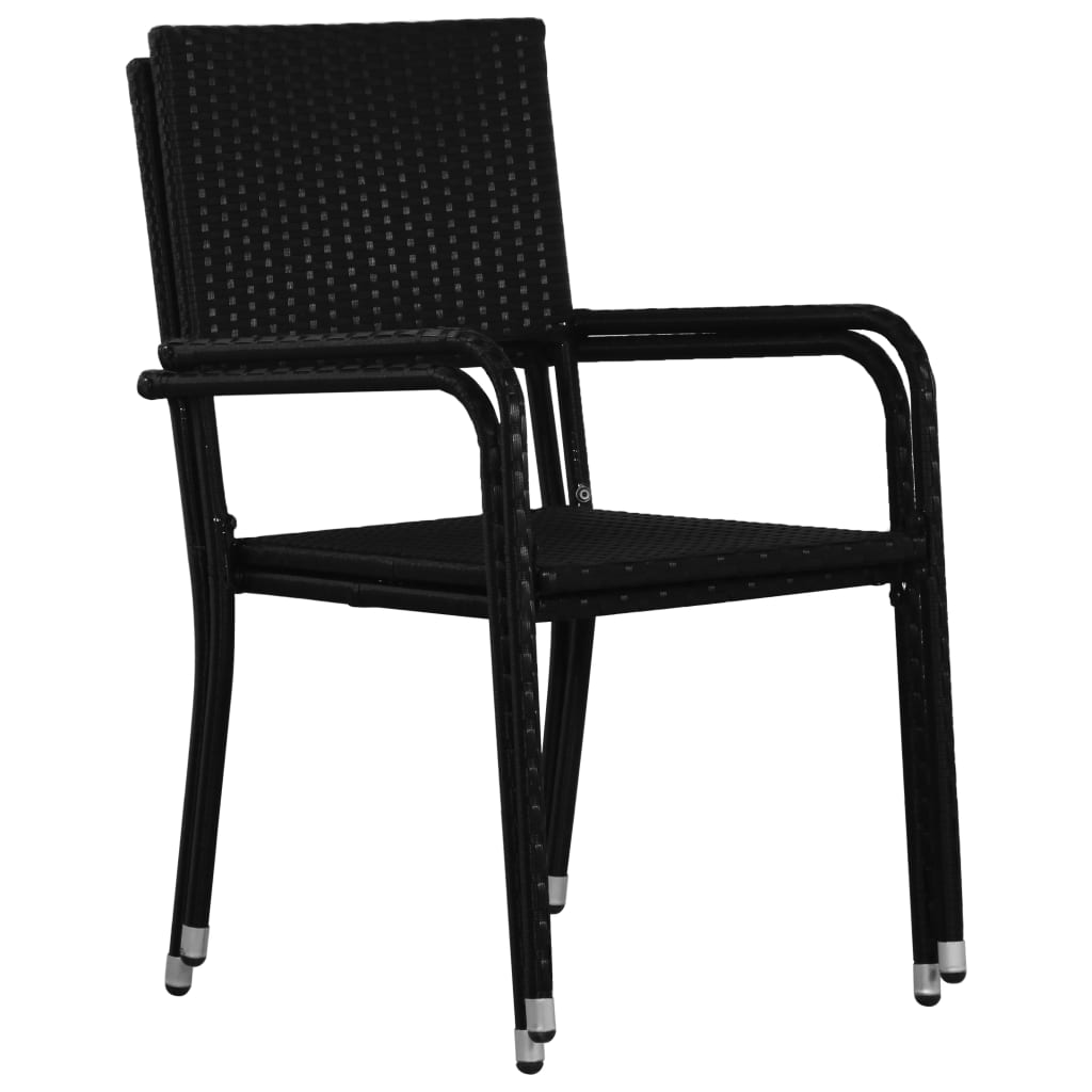 3-Tlg. Garten-Essgruppe Poly Rattan