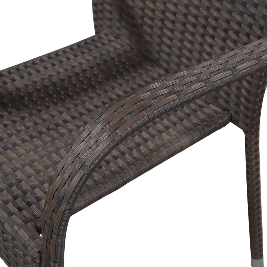5-Tlg. Garten-Essgruppe Poly Rattan