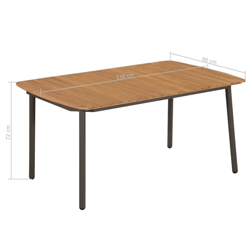 5-Tlg. Garten-Essgruppe Poly Rattan