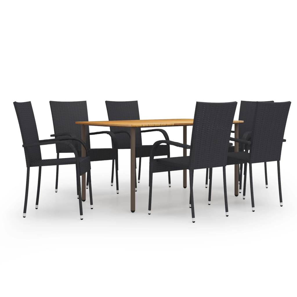 5-Tlg. Garten-Essgruppe Poly Rattan