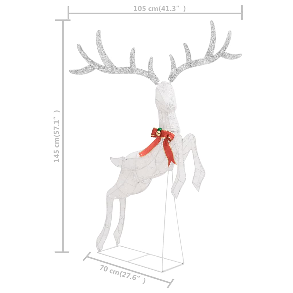 Led-Rentier Fliegend Weihnachtsdeko 120 Leds Kalt