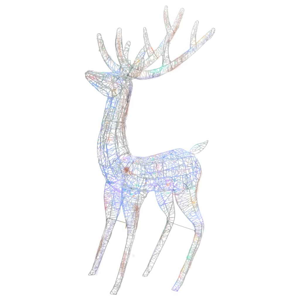 Led-Rentier Xxl Acryl Weihnachtsdeko 250 Led 180 Cm Mehrfarbig