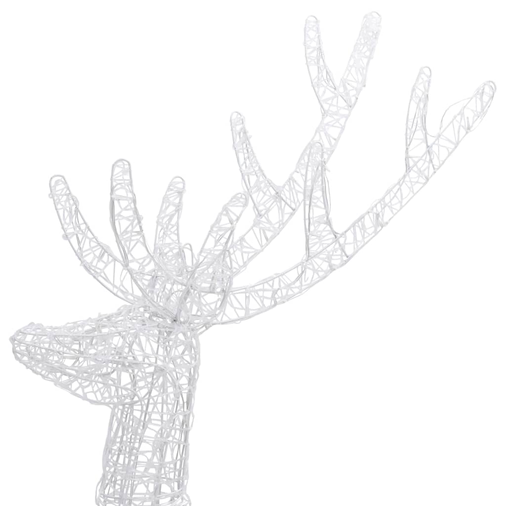 Led-Rentier Xxl Acryl Weihnachtsdeko 250 Led 180 Cm Mehrfarbig