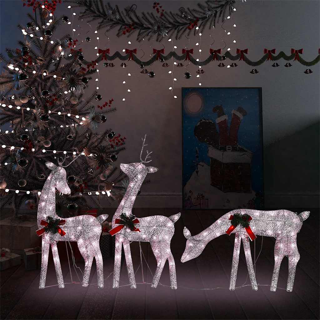 Led-Rentiere Weihnachtsdeko 270X7X90 Cm N Kaltweiß