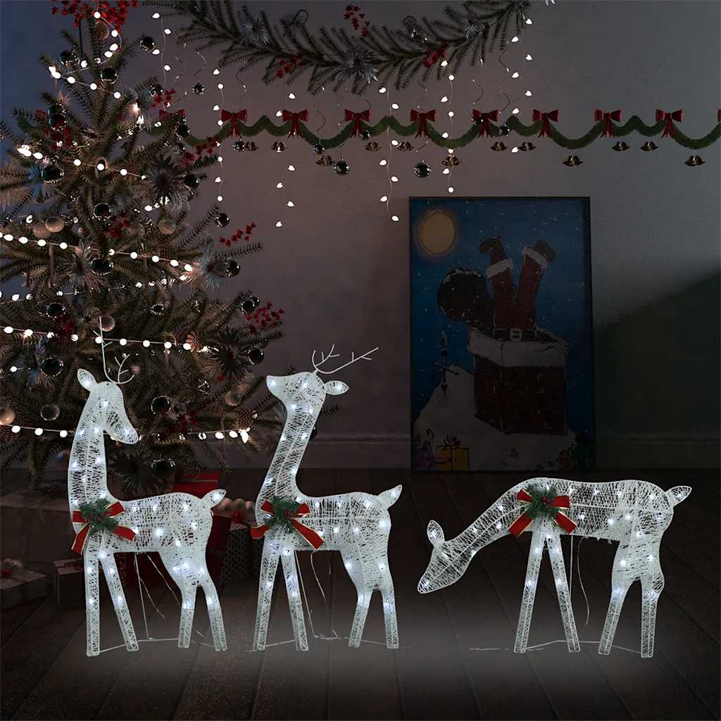 Led-Rentiere Weihnachtsdeko 270X7X90 Cm N Kaltweiß