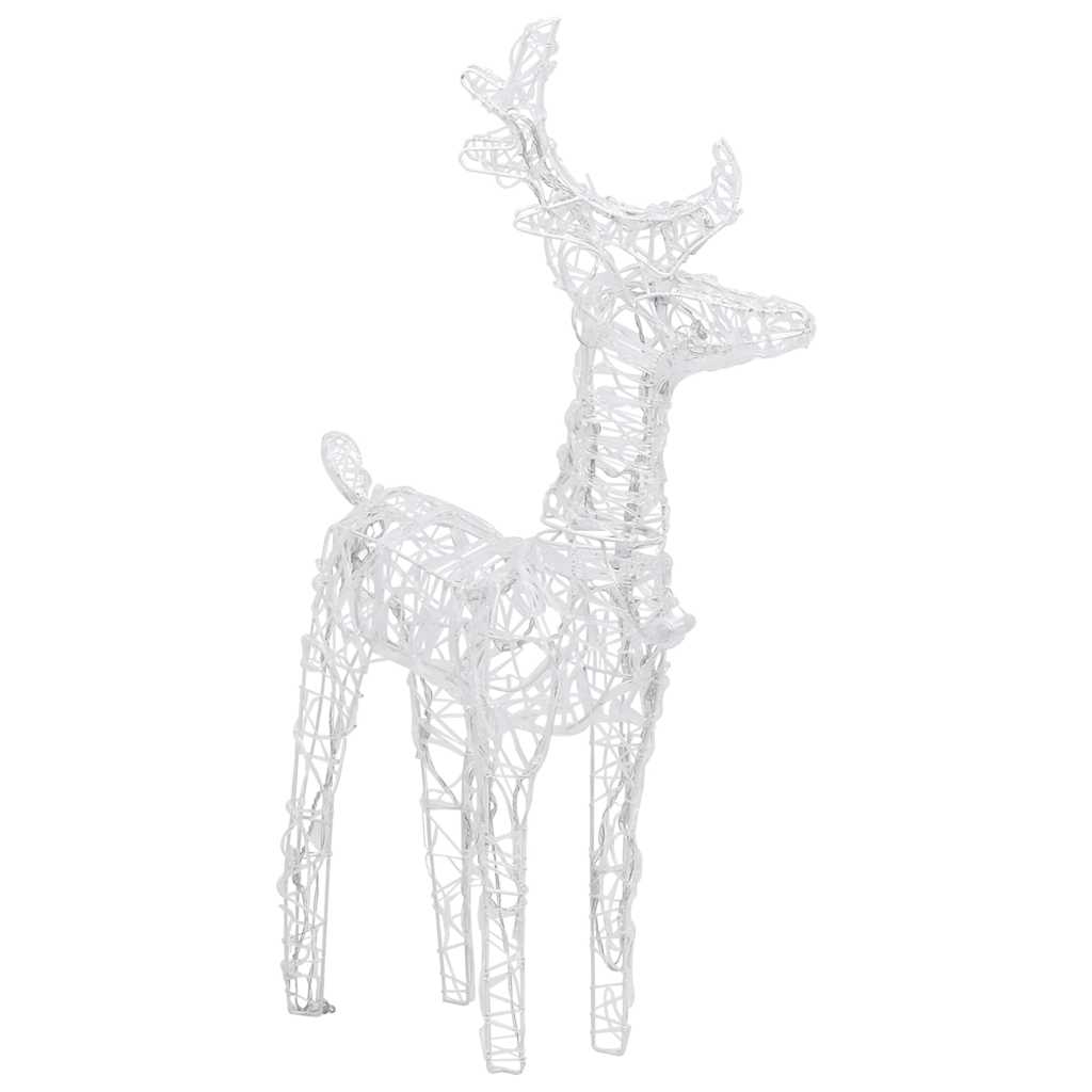 Rentiere & Schlitten Weihnachtsdekoration 160 Leds 130 Cm Acryl Warmweiß