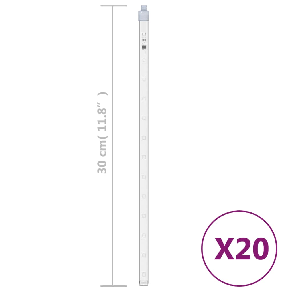 Led Meteor-Lichter 20 Stk. 480 Leds Kaltweiß