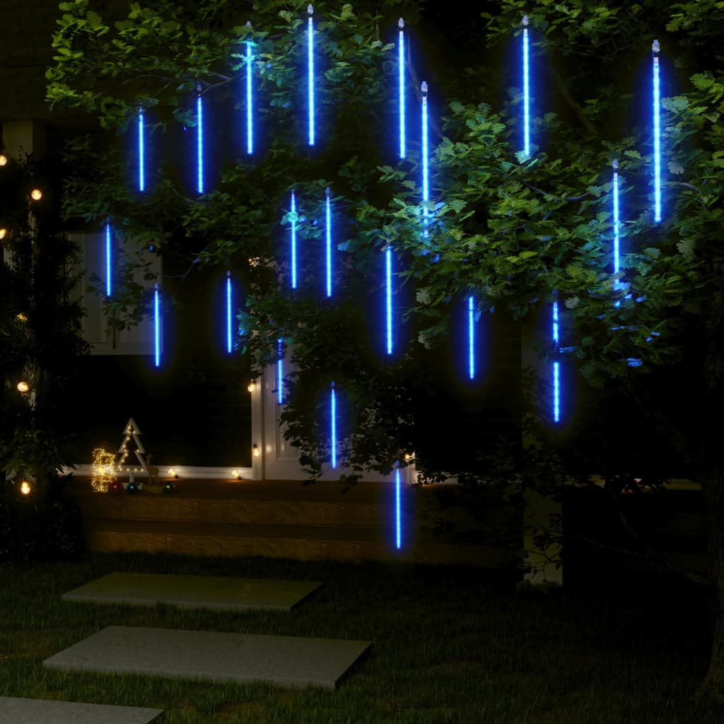 8 Stk. Meteorlichter 288 Leds Innen- Außenbereich Blau