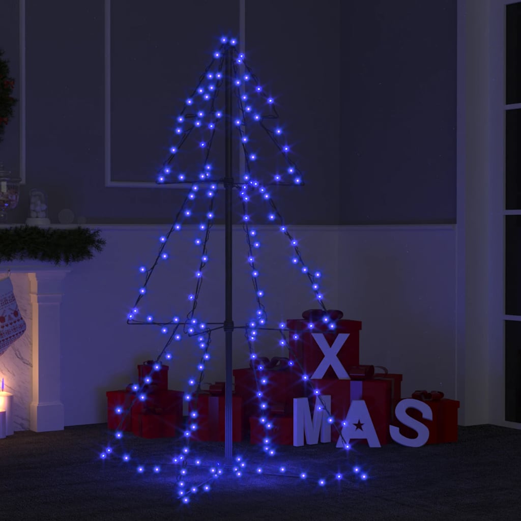Weihnachtsbaum In Kegelform 160 Leds Indoor & Outdoor 78X120 Cm Blau