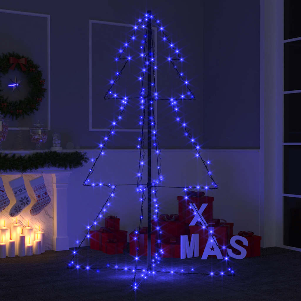 Weihnachtsbaum In Kegelform 160 Leds Indoor & Outdoor 78X120 Cm Blau