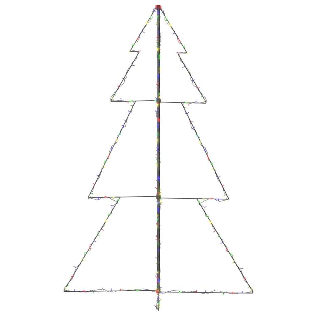 Weihnachtsbaum In Kegelform 240 Leds Indoor Outdoor 118X180 Cm