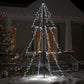 Weihnachtsbaum In Kegelform 240 Leds Indoor Outdoor 118X180 Cm