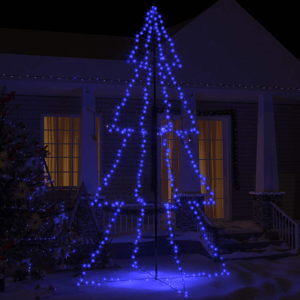 Weihnachtsbaum In Kegelform 160 Leds Indoor & Outdoor 78X120 Cm Blau