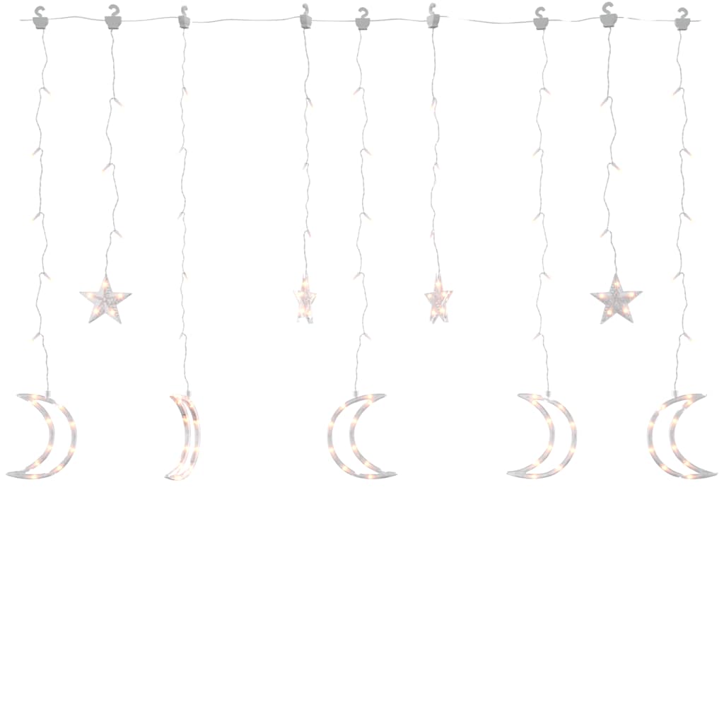 Lichterketten Stern Und Mond Fernbedienung S Warmweiß