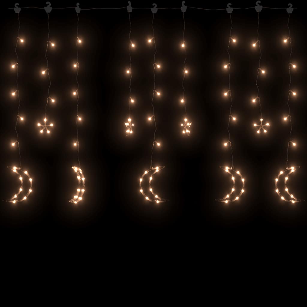 Lichterketten Stern Und Mond Fernbedienung S Warmweiß