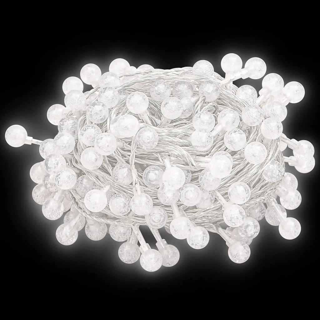 Lichterkette Kugeln 200 Led 8 Funktionen Kaltweiß