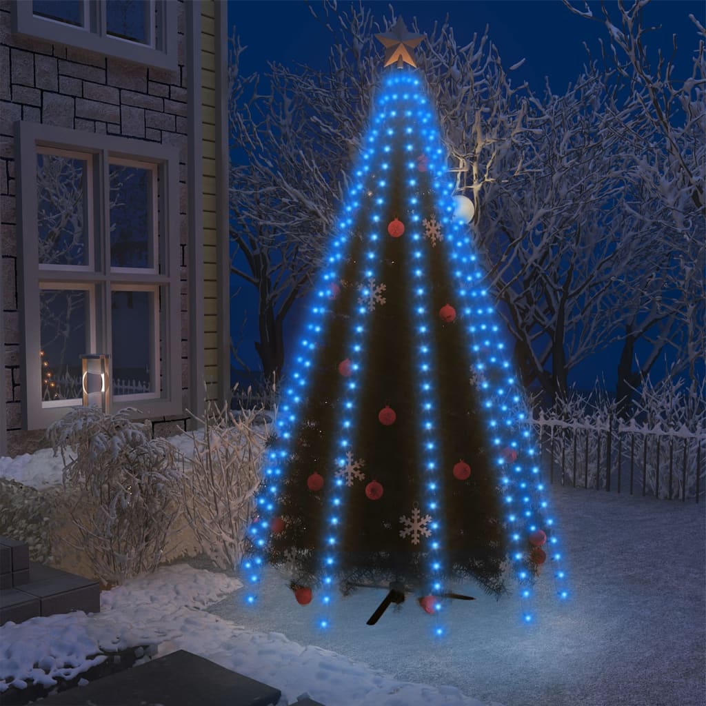 Weihnachtsbaum-Lichternetz Mit 150 Leds Blau