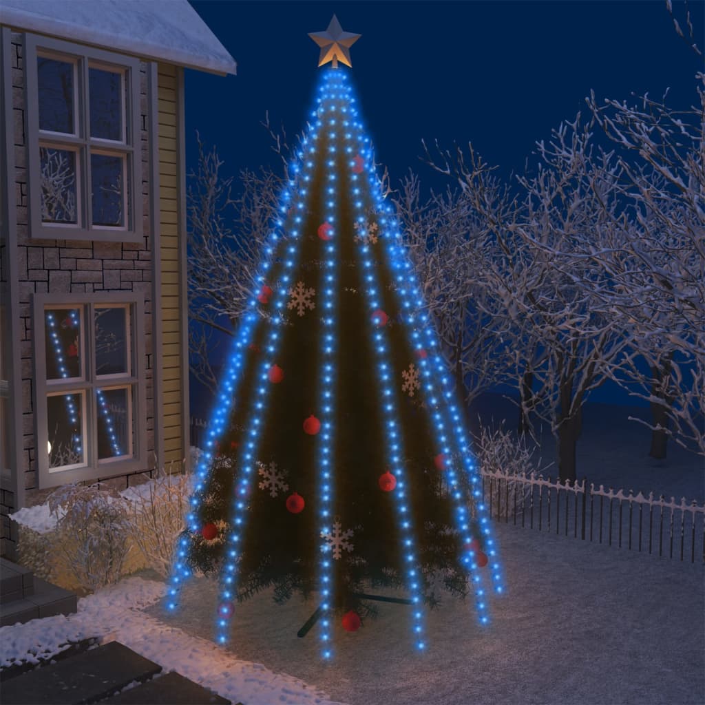 Weihnachtsbaum-Lichternetz Mit 150 Leds Blau