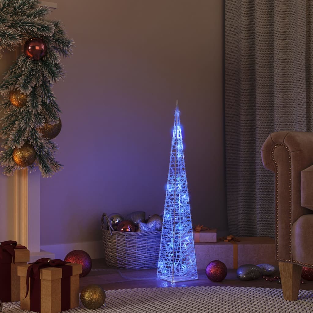 Led-Leuchtkegel Acryl Deko Blau