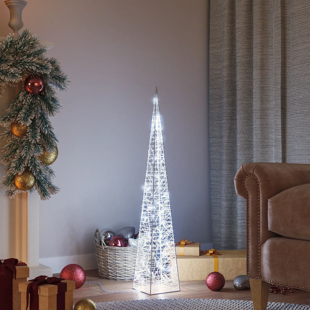 Led-Leuchtkegel Acryl Deko Kaltweiß