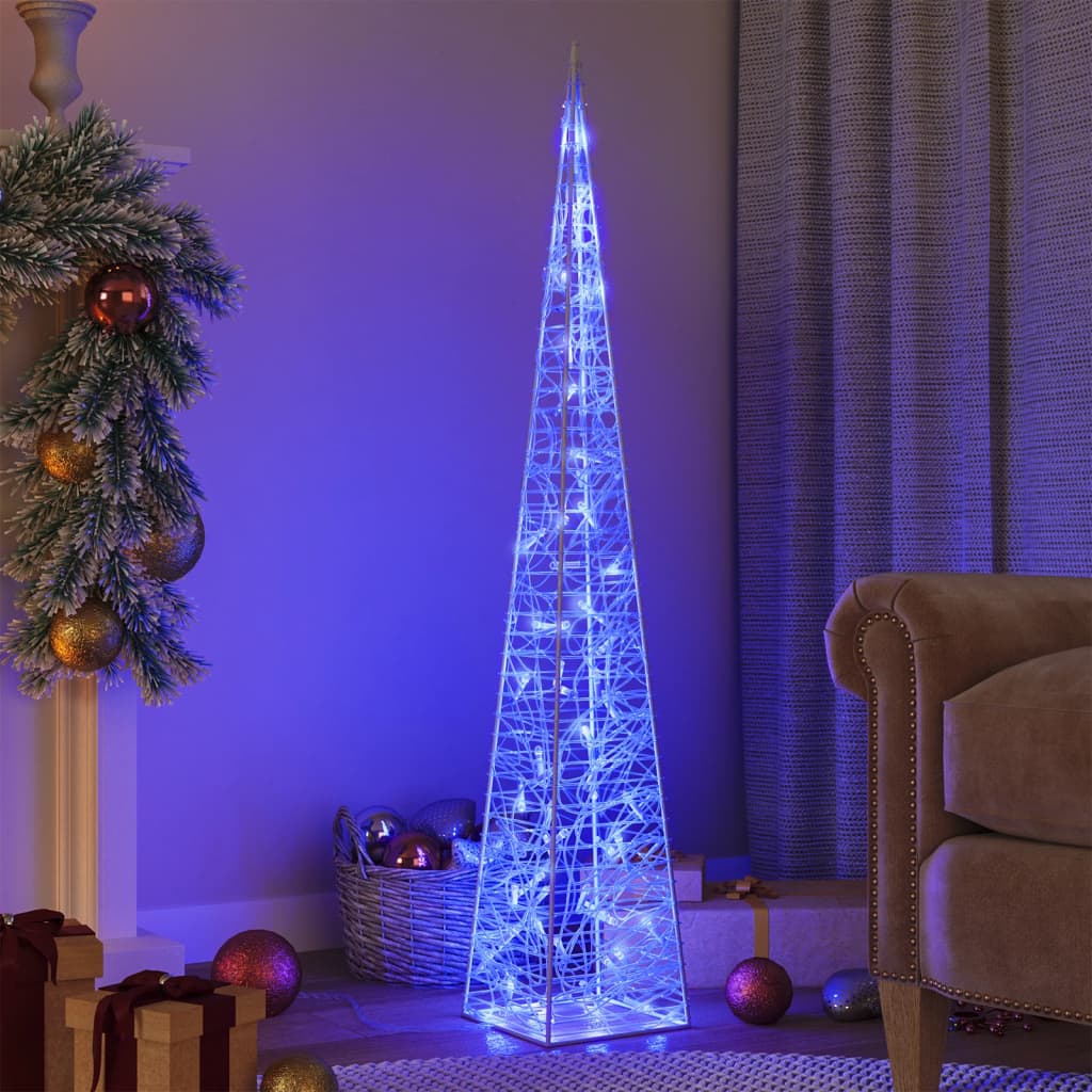 Led-Leuchtkegel Acryl Deko Blau