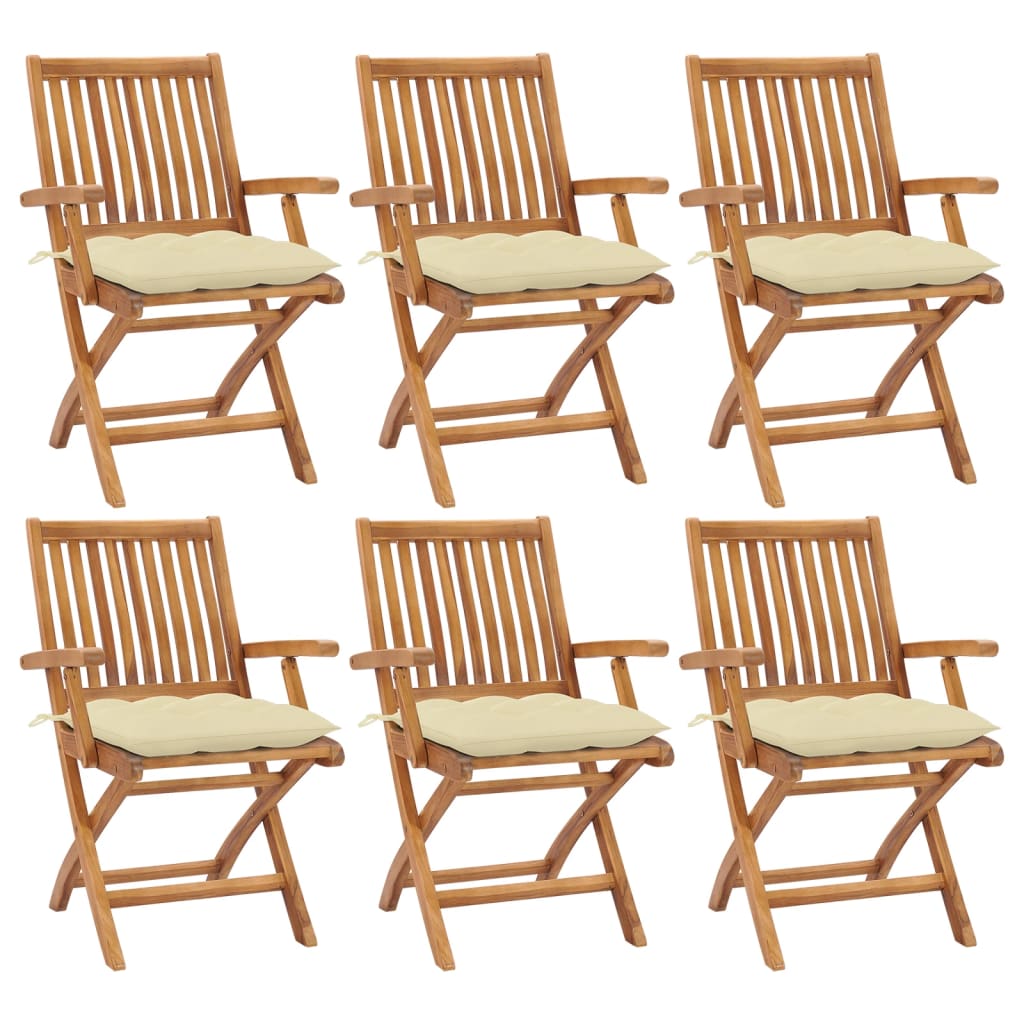 Gartenstühle 2 Stk. Mit En Kissen Massivholz Teak