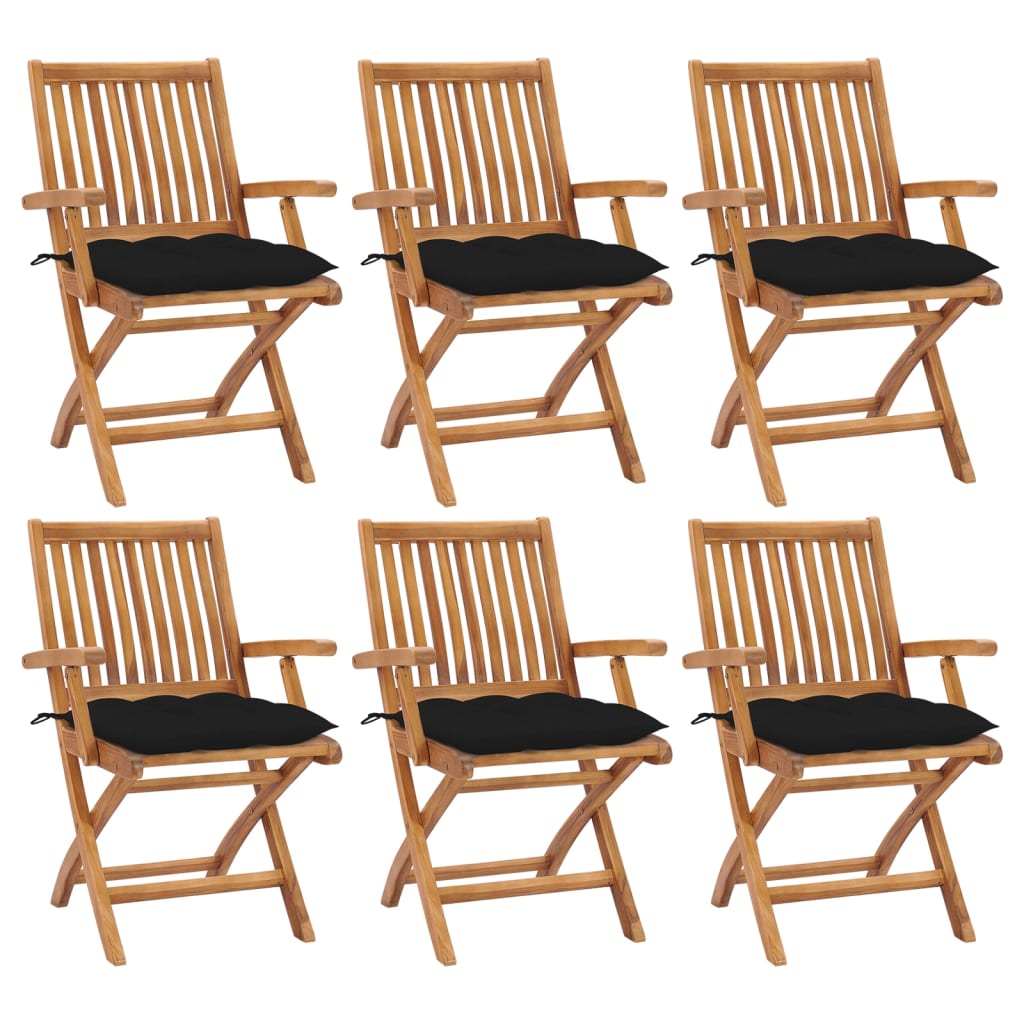 Gartenstühle 2 Stk. Mit En Kissen Massivholz Teak