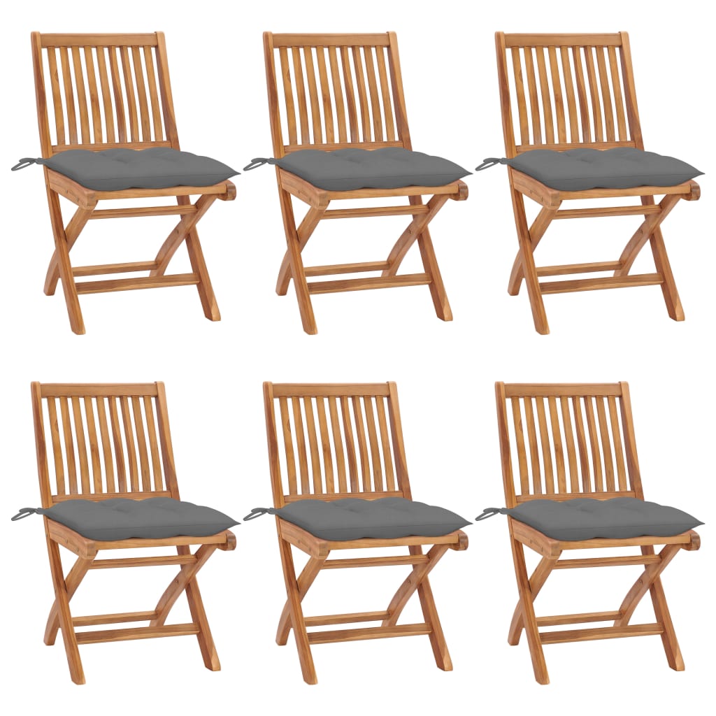 Gartenstühle 2 Stk. Mit En Kissen Massivholz Teak